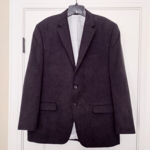 Lauren Ralph Lauren Navy Blue Leland Microsuede Blazer Sport Coat Sz 42R